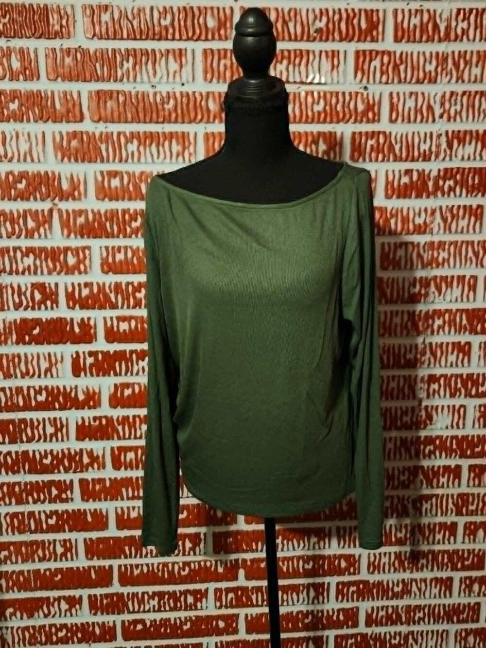 Wild Fable Ribbed Boat Neck Top NWT